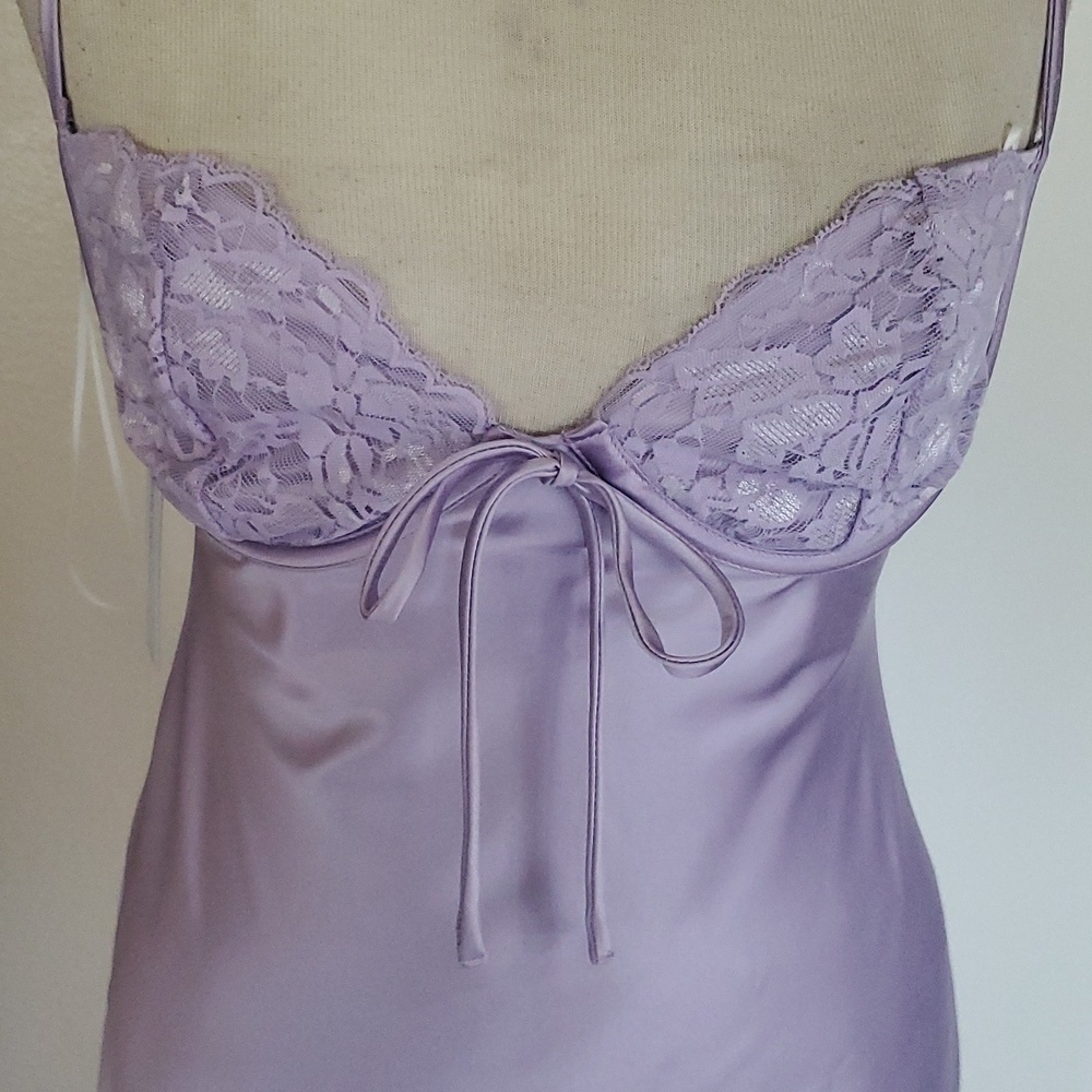 Princess Polly Fayden Bias Cut Lilac Maxi Dress Silky Size 6 - Picture 13 of 14